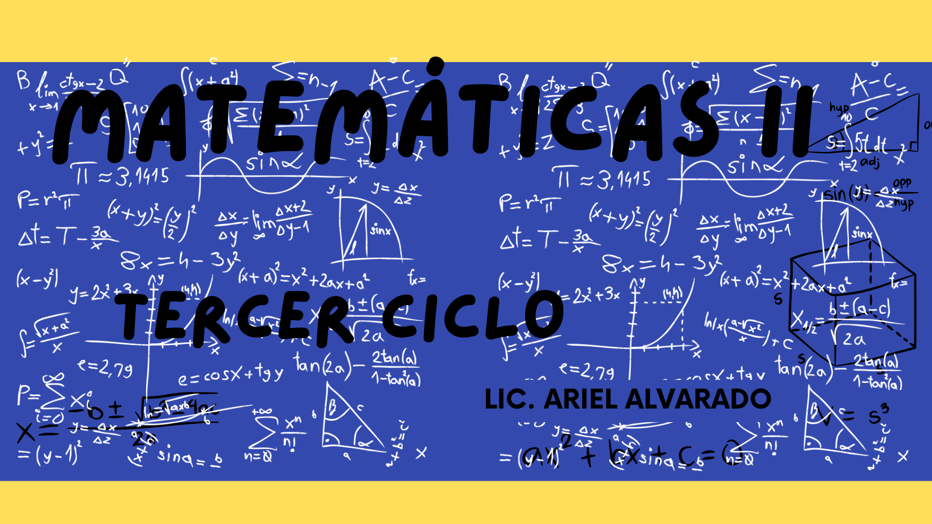 Bienvenidos al Curso de MATEMÁTICAS II 